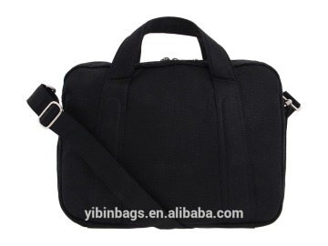 Black Polyester Canvas Laptop Business Briefcase Messenger Bag DB007