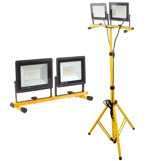 21,000 Lumen Adjustable LED Work Light with Foldable Tripod Stand: Bright Illumination for Various Work Environments