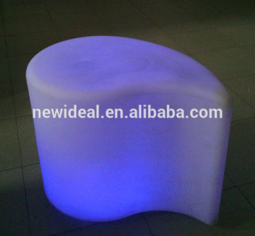 Outdoor color changing comma shape LED chair