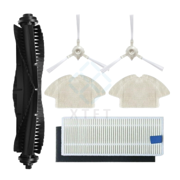 Kit d'accessoires complet pour Robot de balayage 360 ​​S6: pinceau principal, filtre, brosse à rouleaux, brosse à bord et plus