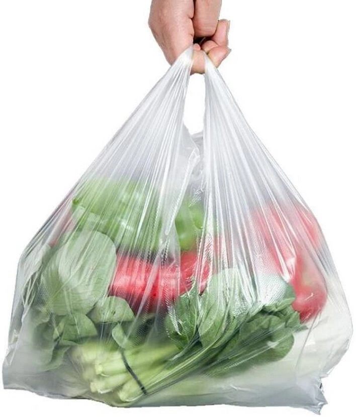 HDPE Food Grade Biodegradable T Shirt Plastic Bag Wholesale on Roll