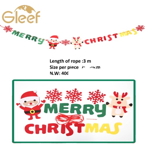 Christmas Decoration Christmas Banner hanging Flag Factory