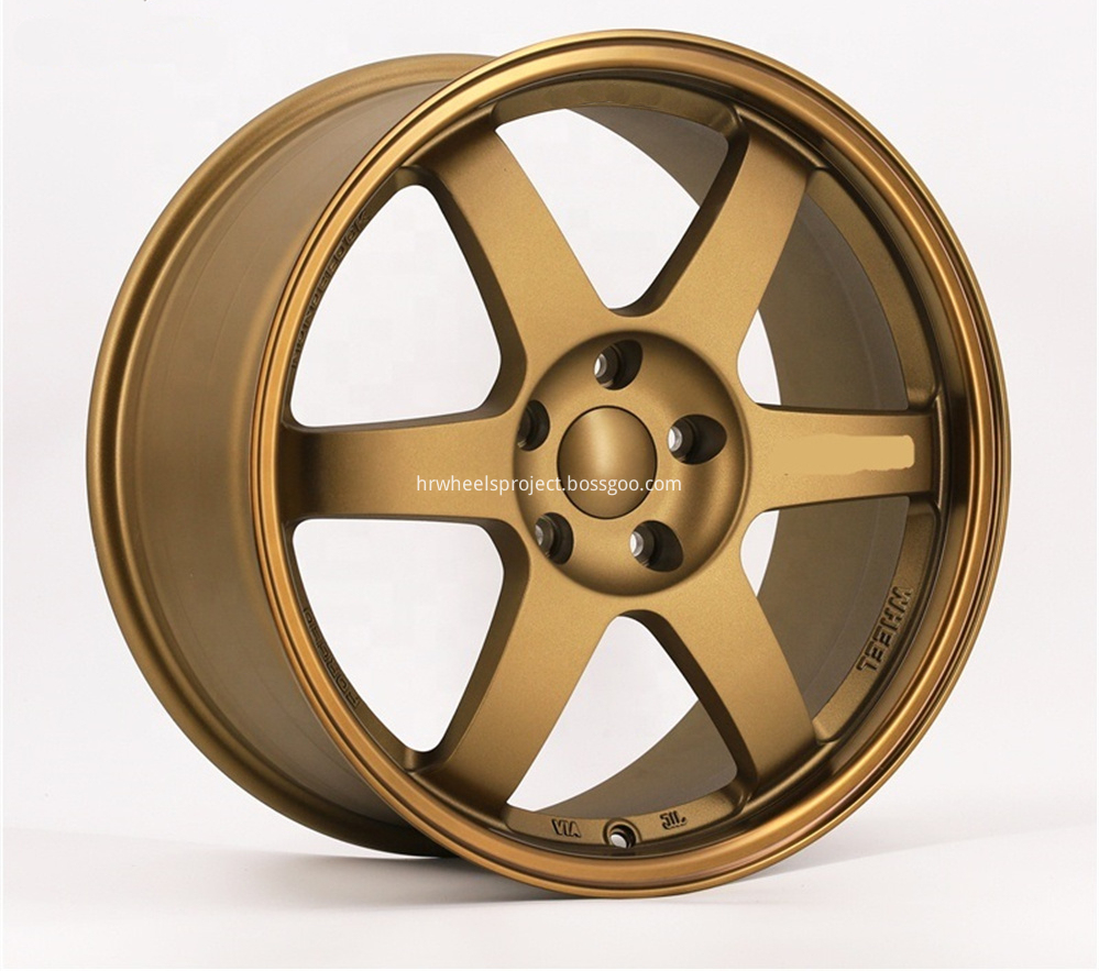 Tex 2 Rims Flow Forming Wheel Volk Te37 Design Rims Bronze คุณภาพสูง Flow Forming ...
