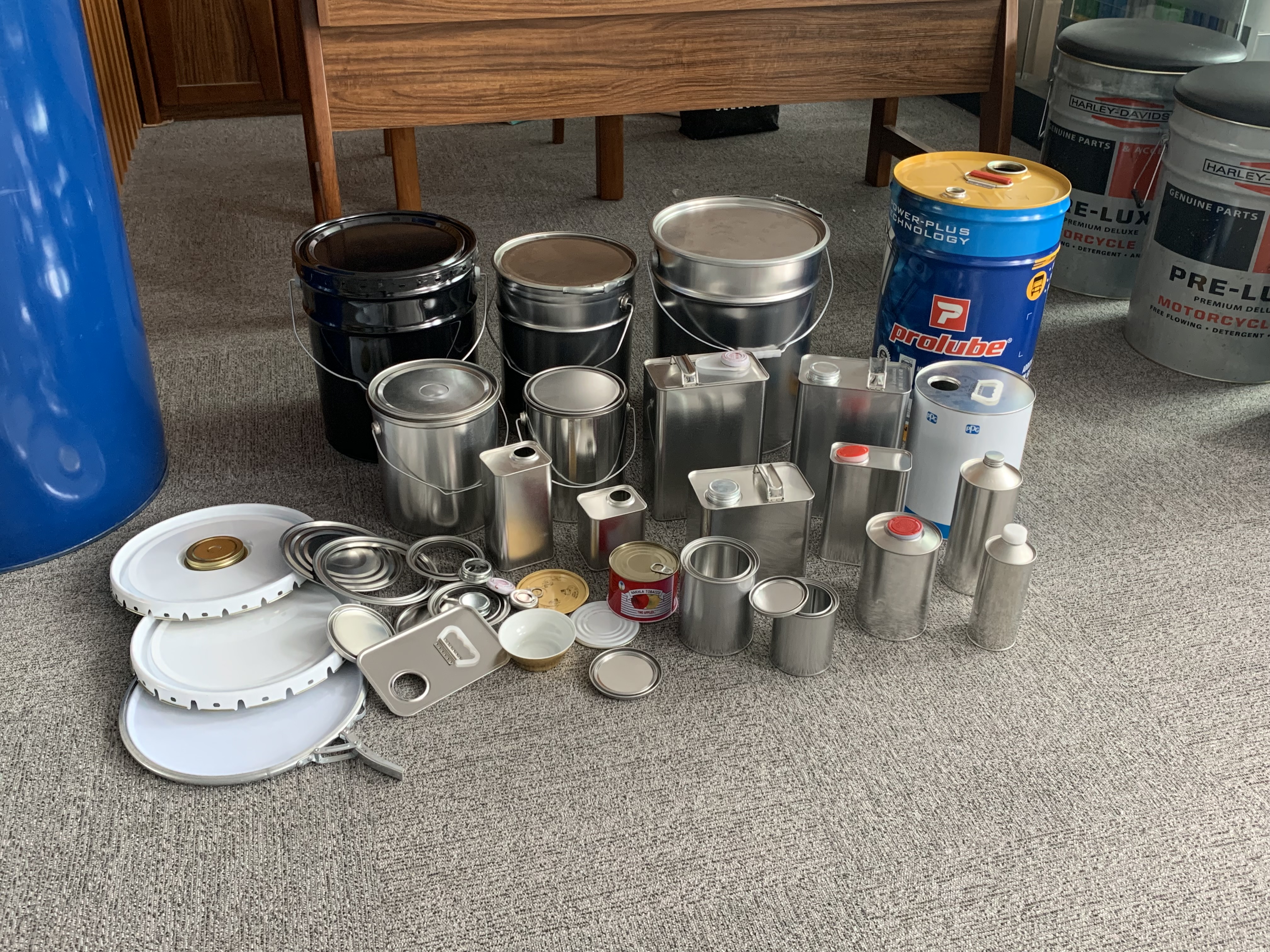 Pails And Tin Cans