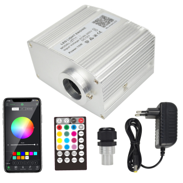 High Quality 10W RGBW LED Fiber Optic Light Source with Twinkle Effect: App and Remote Control