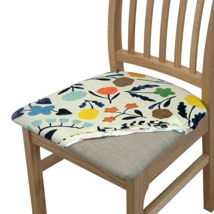 Spandex Banquet Chair Cover with Printed Flower Pattern