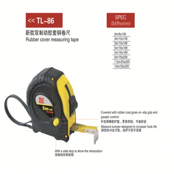 Rubber cover building survey measuring tape