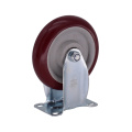 5 pulgadas PVC de servicio medio (PU) Caster Wheel-Dark Red