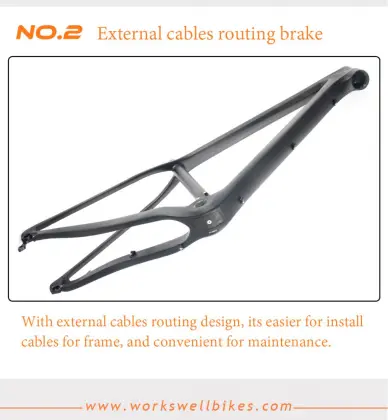 Toray 29ER Carbon Fiber Mountain MTB Bicycle Frame PF30