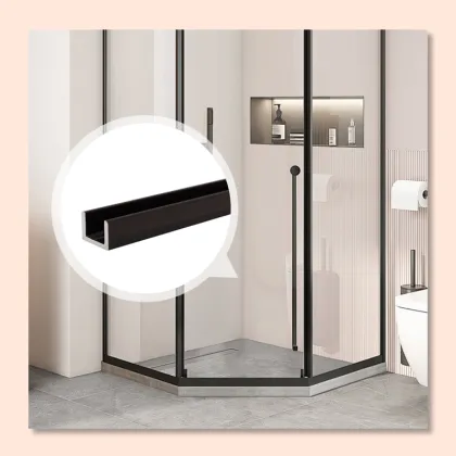 Shower Rooms U Channel for Bathroom Glass Door