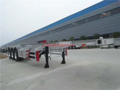 Container frame container port transportation semi-trailer