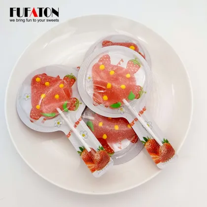 Creative Fruit Flavor jelly candy toys jelly Pop Candy cartoon jelly pop candy