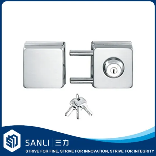 SL-028 door hardware steel double glass door lock