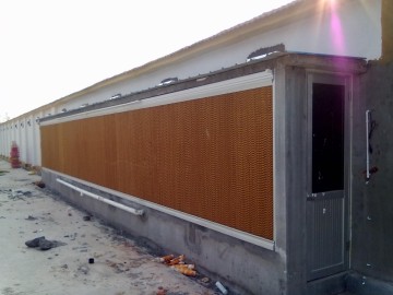 Poultry farm evaporative cooler system with frame for sale