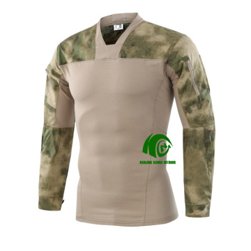 Custom Camo Tactical Shirts for Men - Long Sleeve Camouflage Training Shirts