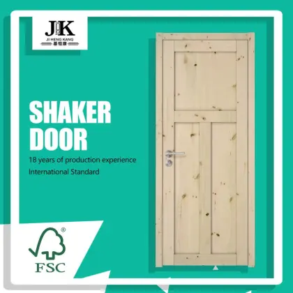 JHK-SK03-2 Restaurant Cabinets Door 6 Panel Fiberglass Shed Door Trending Products For Home