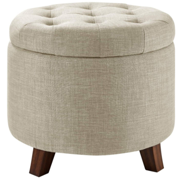 Ottoman Footstool Round Round With Storage