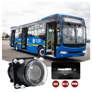 90MM LED Low Beam Headlamp ECE Round LED Headlight for Electric Cars and Buses