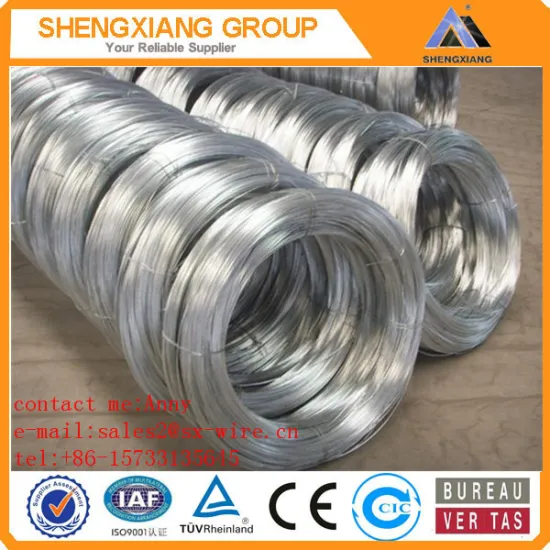 Hot sale galvanized wire China supplier/low price galvanized iron wire/high tensile strength wire