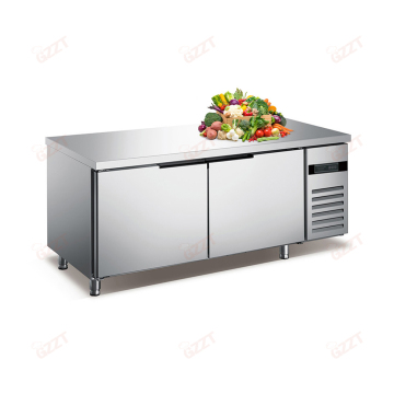 Stainless Steel Under Counter Workbench with Adjustable Feet/Wheels for Kitchen Freezer Refrigerator