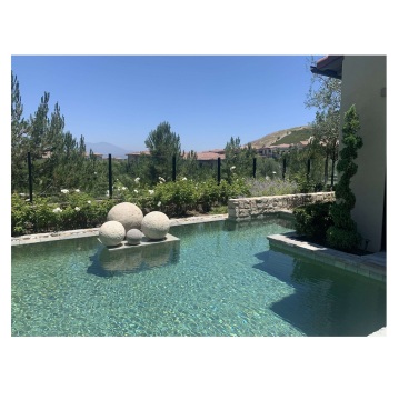 Customized Natural Stone Garden Balls for Landscaping Decorations