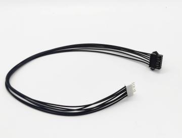 مجموعة كابل من رأس إلى مقبس 2.5 مم مع سلك أسود 24Awg (L = 330 مم))