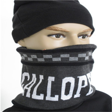 CROCHET JACQUARD NECK WARMER