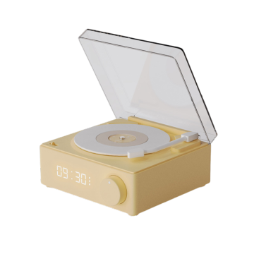 Redwingy retro nirkabel bluetooth 5.0 speaker dengan jam alarm