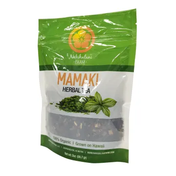 100% Compostable Herbal Tea Barrier Flat Bottom Bag