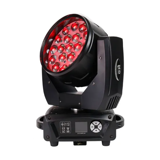 SAILWIN 19x15W RGBW 4in1 Zoom Wash LED Beam Moving Head Light - CE/ROHS, IP20, DMX512