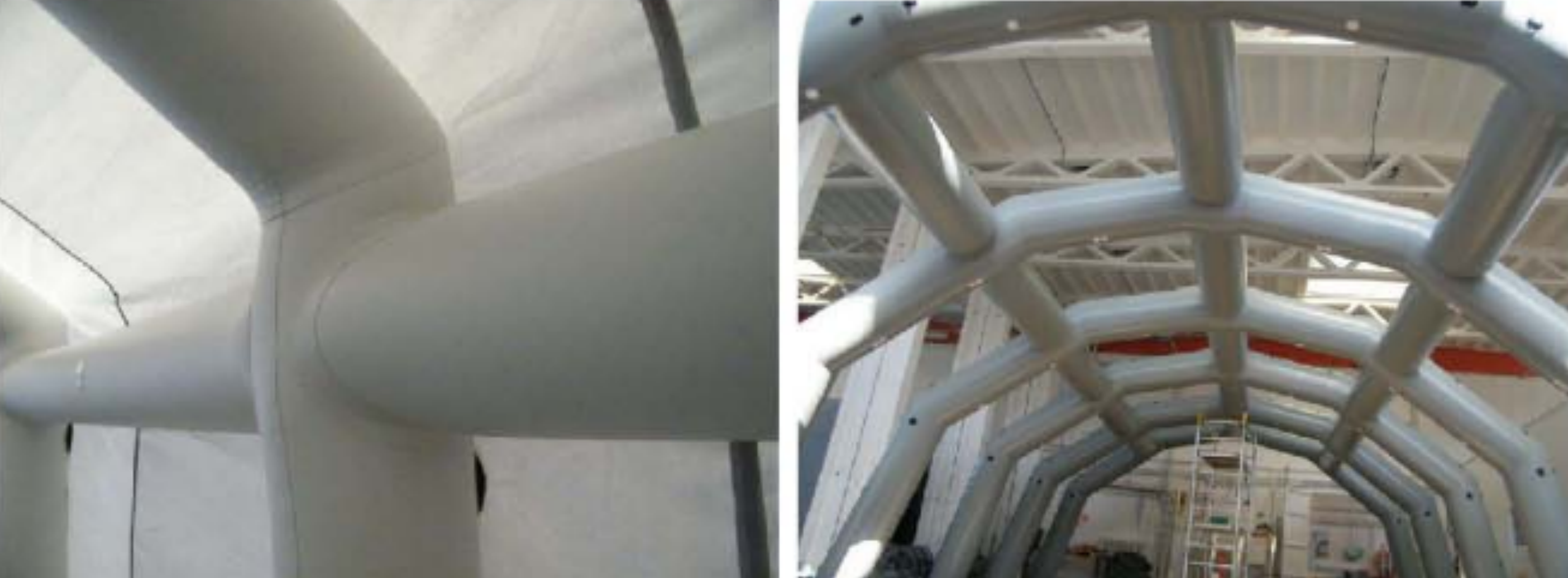 Inflatable air rib frame