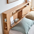 Simple solid wood storage bed 1.5m double bed