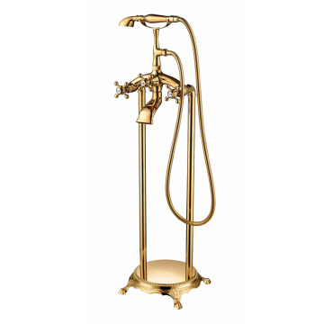 Telephone Shape Floor Mount Brass Shower set Mixer