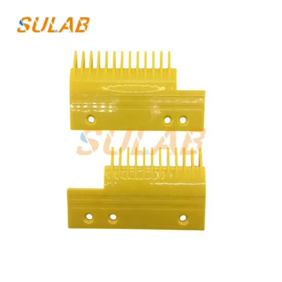 Hyundai Escalator Spare Parts: Yellow Plastic Comb Plate S655B6 & S655B009H02