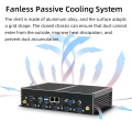 Fanless Industrial Mini PC RS485 RS232 Desktop Computer