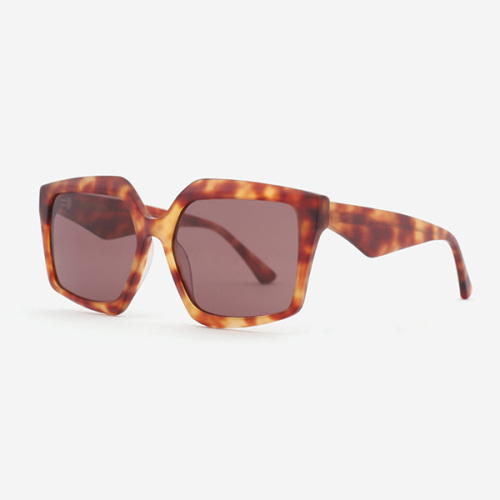 Vintage Square Acetate Female Sunglasses