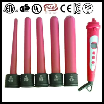 2015 Bidisco USA plug Curling Iron Portable Wand Set Hair Interchangeable Heads Style 100% GUARANTEED