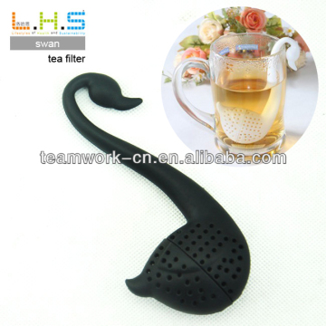 Promotional items for tea swan shaped plastic tea ball infuser