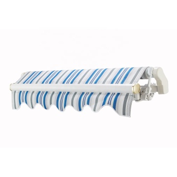 Wholesale black arm wall fix retractable manual awning strong windproof folding awnings for back yard