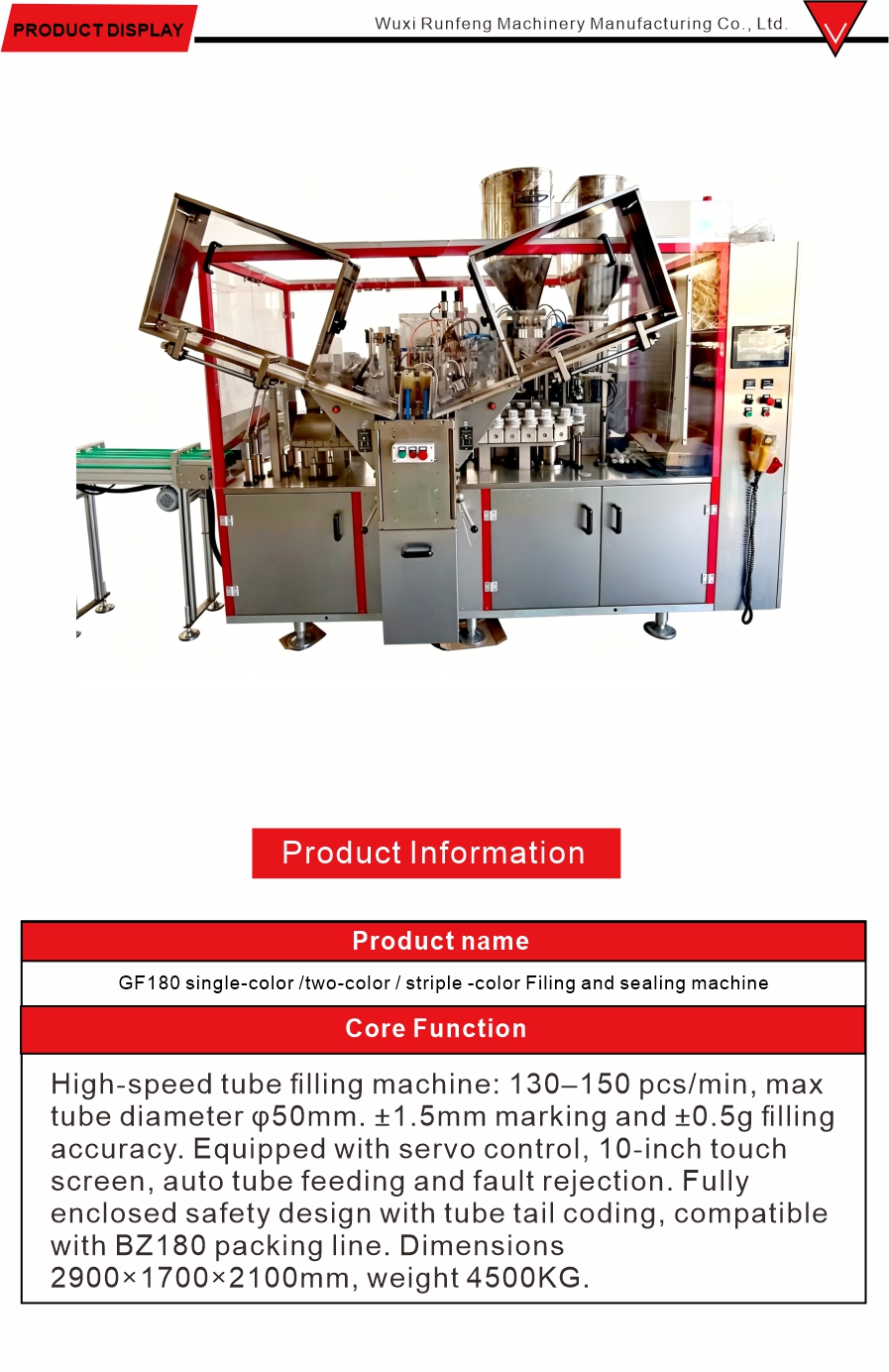 Servo Controlled Tube Sealing Equipment