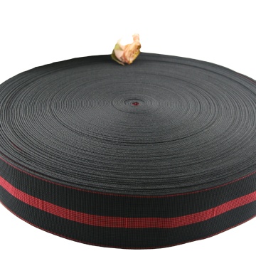 Hohe Hartnäckigkeit 5 cm schwarzer elastischer Gurtband für Sofasitz