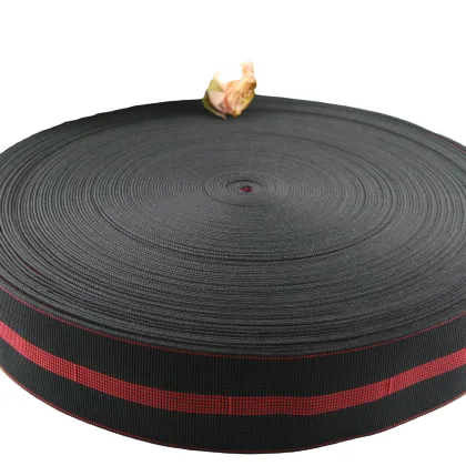 High Tenacity 5cm Black Elastic Webbing Belt for Sofa Seat