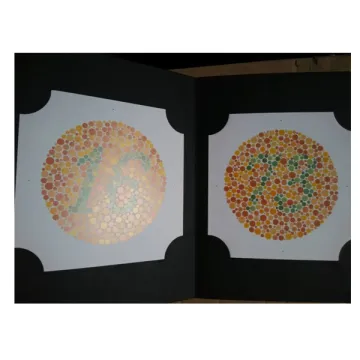 China Top Quality Vision Color Test Book - 38 Plates Ishihara Book