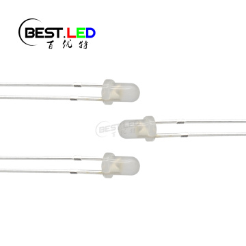 非常に明るい拡散した白い3mm LED温かい白