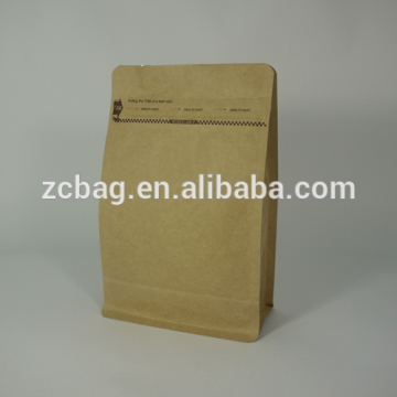 Flat bottom Zipper lock ,Box Pouch quad side seal gusset, Square bottom pouch packaging bags