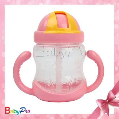 China alibaba supplier good quality baby item colorful baby training cup nipple cup with straw cute baby cup