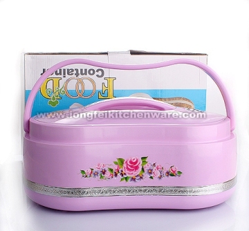4.0L Plastic Food Container With Stainless Steel Inner