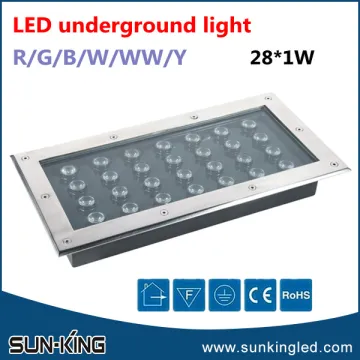 Fashionable garden/parking/road/stair led buried inground light 28x1W, 28W underground led light