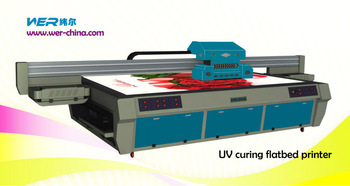 uv flatbed printer WER-EF2813UV 2.5m*1.3m DX5 Real 1440DPI