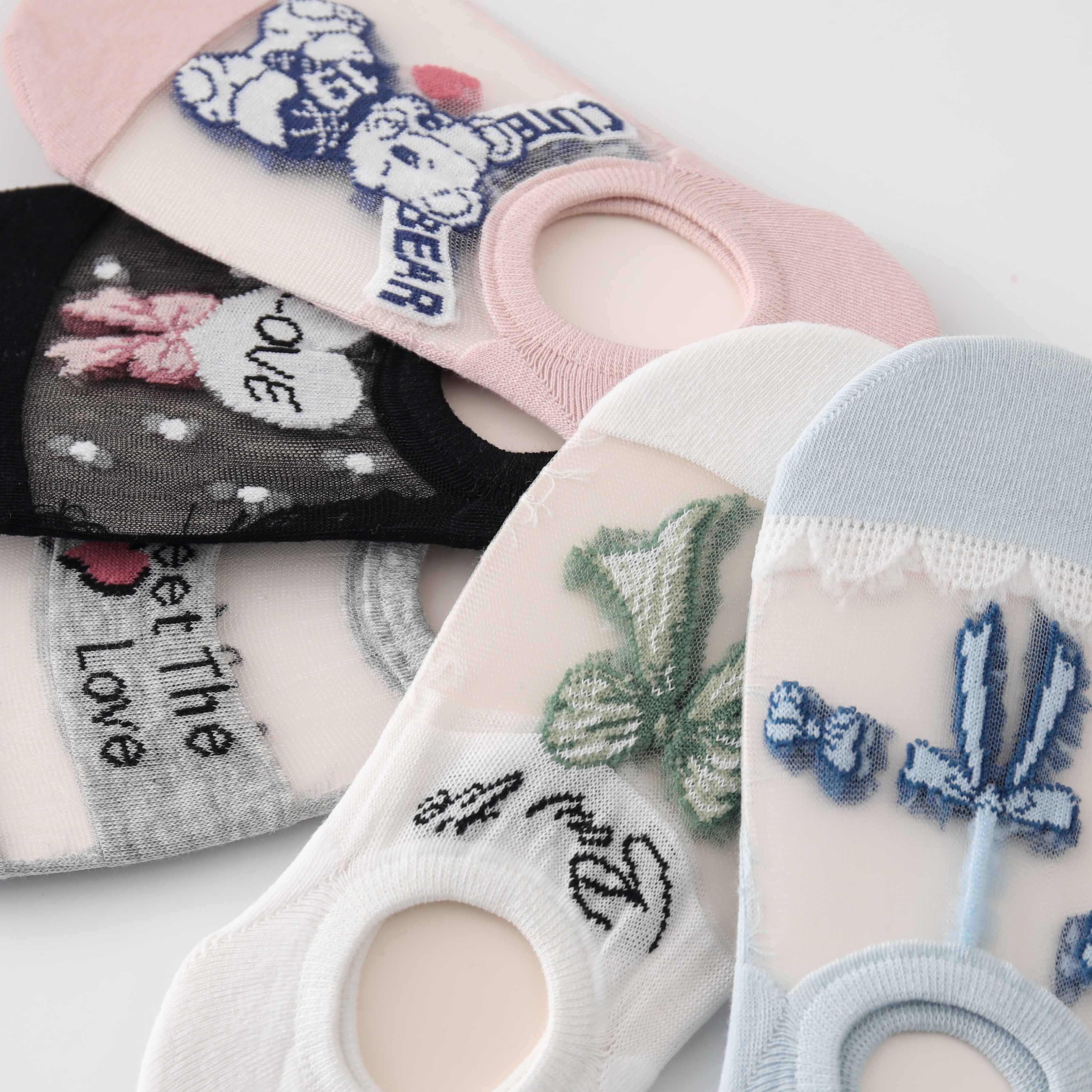 Крыштальны шаўковы нябачныя шкарпэткі